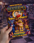 Five Nights at Freddy's Digital Birthday Invitation, Canva Editable Kids Party Invite