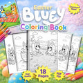 Bluey Easter Coloring Pages | 18 Printable Coloring Activities for Kids, | PDF |
