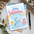 Care Bears Baby Shower Invitation, Editable Canva Template, Welcome to Care-A-Lot (Digital Download)