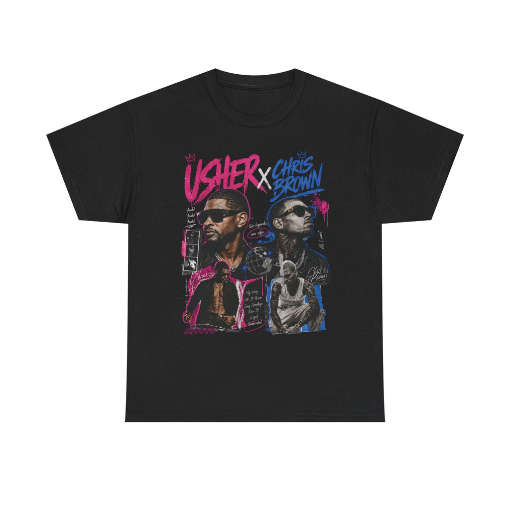 Usher x Chris Brown Tour Tee | R&B Tour T-shirt |Unisex Urban Concert Style Tee | Two Legends One Vibe Shirt