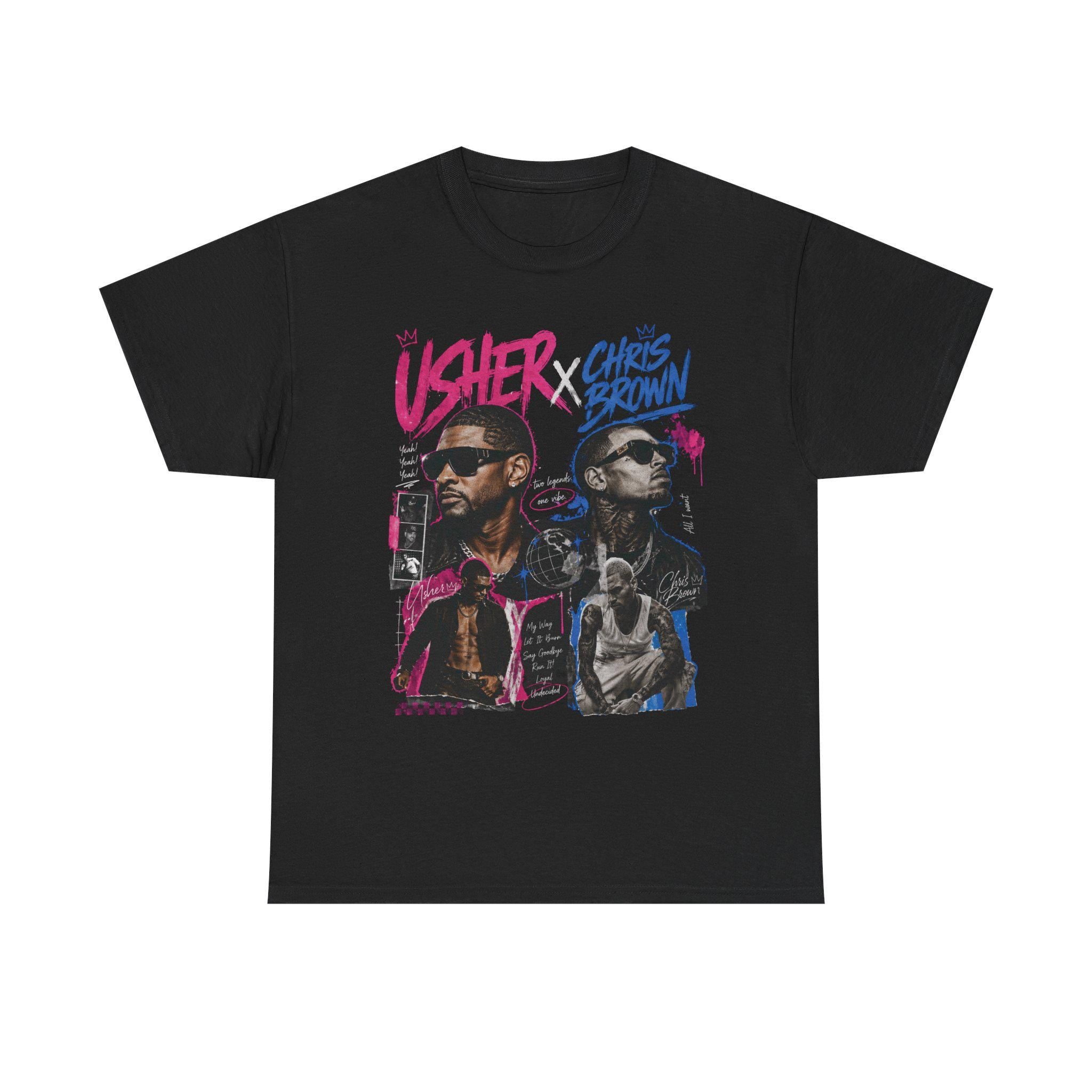 Usher x Chris Brown Tour Tee | R&B Tour T-shirt |Unisex Urban Concert Style Tee | Two Legends One Vibe Shirt