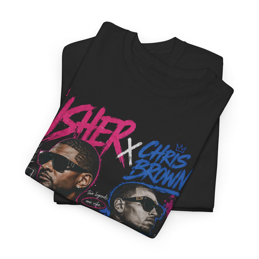 Usher x Chris Brown Tour Tee | R&B Tour T-shirt |Unisex Urban Concert Style Tee | Two Legends One Vibe Shirt